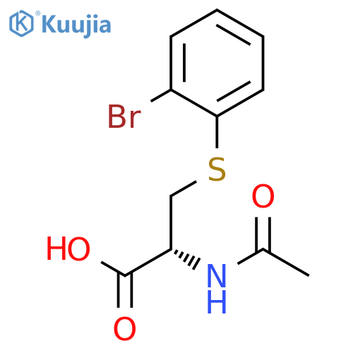 L-Cysteine, N-acetyl-S-(bromophenyl)- structure
