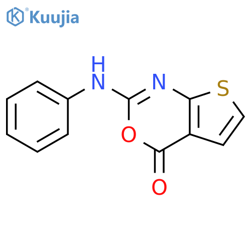 4H-Thieno[2,3-d][1,3]oxazin-4-one, 2-(phenylamino)- structure