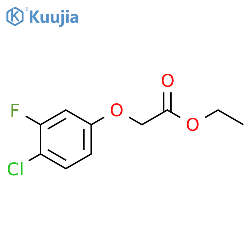 Ethyl 2-(4-chloro-3-fluoro-phenoxy)acetate structure