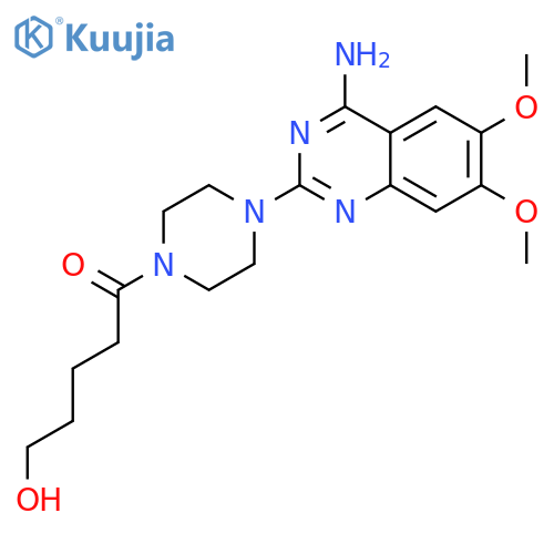 1-(4-Amino-6,7-dimethoxy-2-quinazolinyl)-4-(5-hydroxy-1-oxopentyl)-piperazine structure