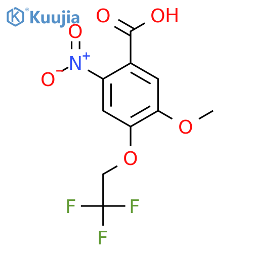 5-Methoxy-2-nitro-4-(2,2,2-trifluoroethoxy)benzoic acid structure