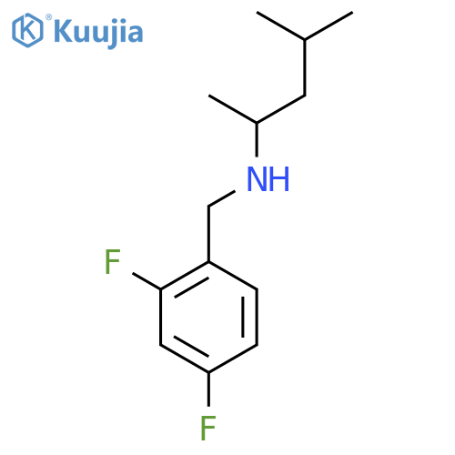 [(2,4-Difluorophenyl)methyl](4-methylpentan-2-yl)amine structure