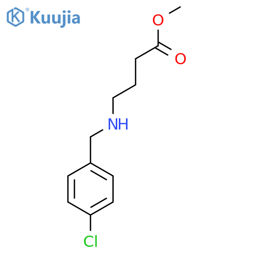methyl 4-{(4-chlorophenyl)methylamino}butanoate structure