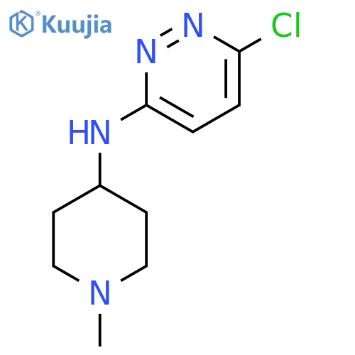 6-chloro-N-(1-methylpiperidin-4-yl)pyridazin-3-amine structure