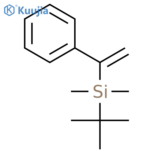 Silane, (1,1-dimethylethyl)dimethyl(1-phenylethenyl)- structure