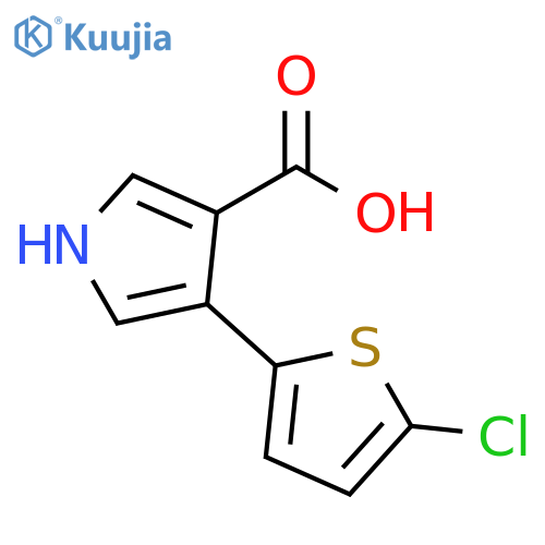 4-(5-chlorothiophen-2-yl)-1H-pyrrole-3-carboxylic acid structure