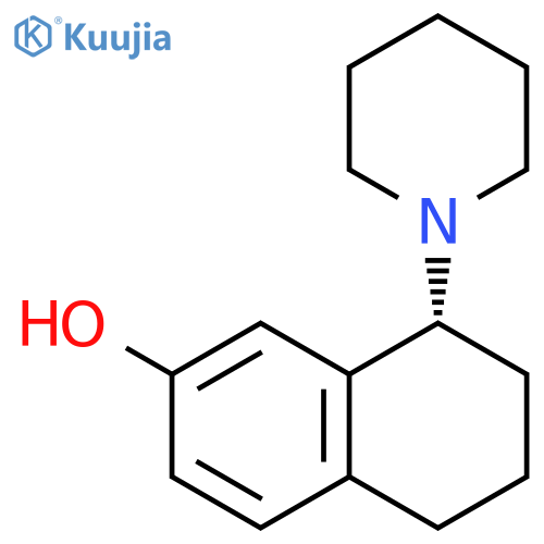 2-Naphthalenol, 5,6,7,8-tetrahydro-8-(1-piperidinyl)-, (R)- structure