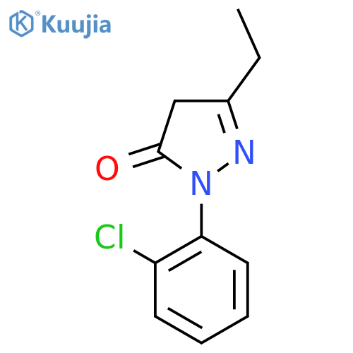 1-(2-chlorophenyl)-3-ethyl-1H-pyrazol-5(4H)-one structure