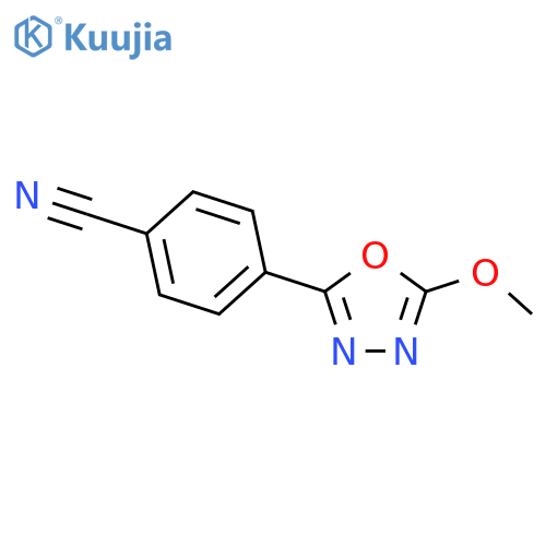 Benzonitrile,4-(5-methoxy-1,3,4-oxadiazol-2-yl)- structure