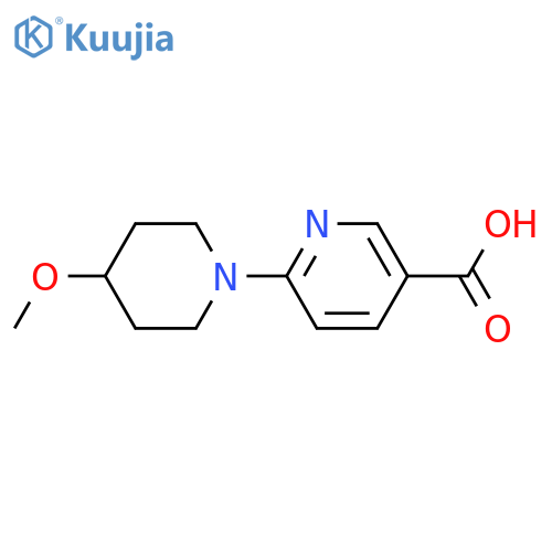 6-(4-Methoxypiperidin-1-yl)nicotinic acid structure