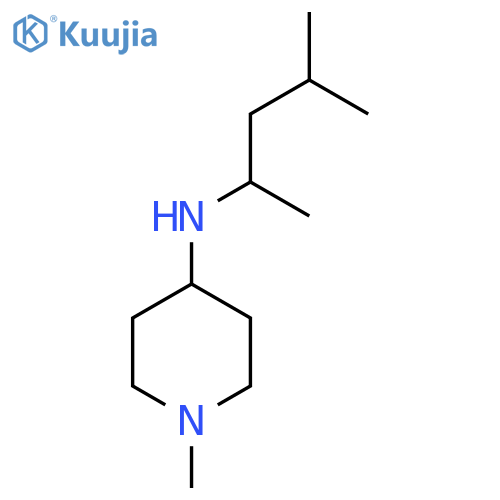 1-methyl-N-(4-methylpentan-2-yl)piperidin-4-amine structure