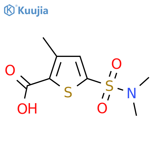 5-(Dimethylsulfamoyl)-3-methylthiophene-2-carboxylic acid structure