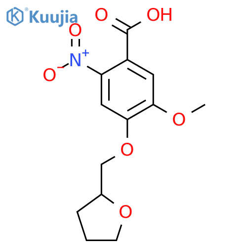 5-methoxy-2-nitro-4-[(oxolan-2-yl)methoxy]benzoic acid structure
