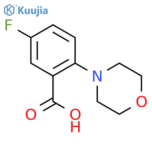 5-fluoro-2-(morpholin-4-yl)benzoic acid structure