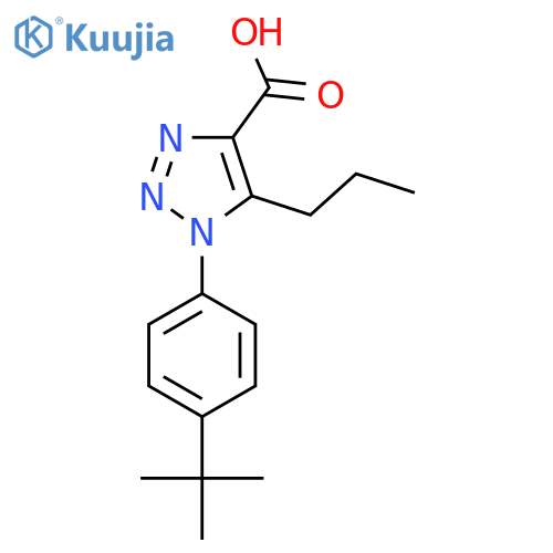 1-(4-Tert-butylphenyl)-5-propyl-1H-1,2,3-triazole-4-carboxylic acid structure