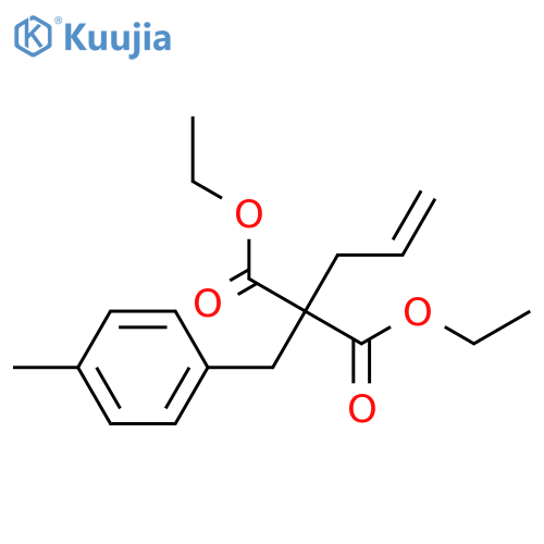 Propanedioic acid, [(4-methylphenyl)methyl]-2-propenyl-, diethyl ester structure