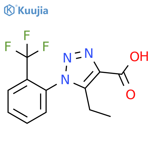 5-Ethyl-1-2-(trifluoromethyl)phenyl-1H-1,2,3-triazole-4-carboxylic Acid structure