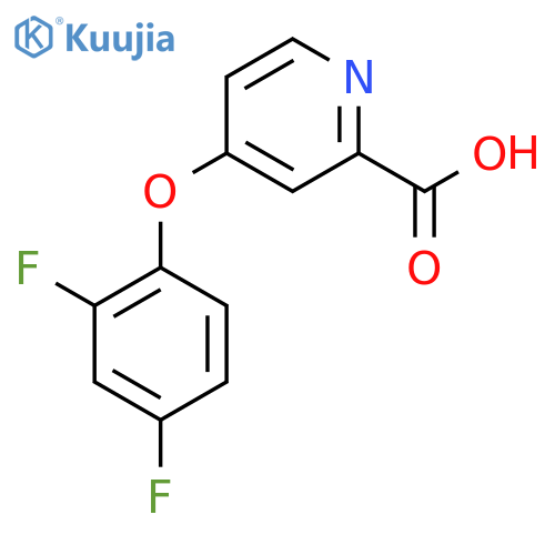 4-(2,4-Difluorophenoxy)pyridine-2-carboxylic acid structure