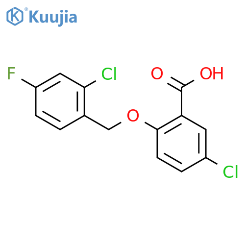 5-Chloro-2-(2-chloro-4-fluorobenzyl)oxy-benzoic Acid structure
