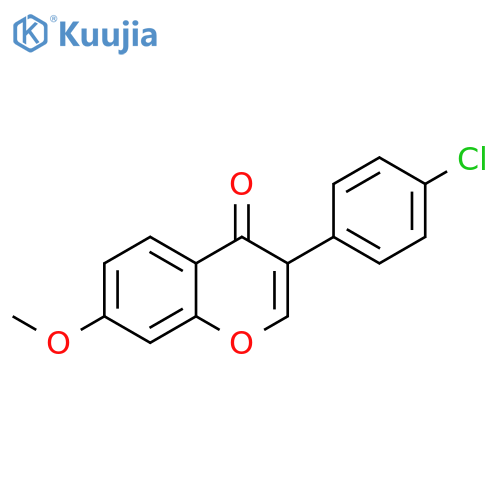 3-(4-chlorophenyl)-7-methoxy-4H-chromen-4-one structure