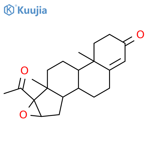 16a,17a-Epoxyprogesterone structure