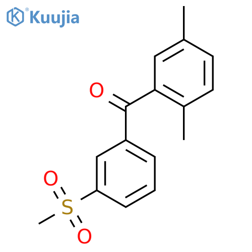 (2,5-Dimethylphenyl)(3-methanesulfonylphenyl)methanone structure