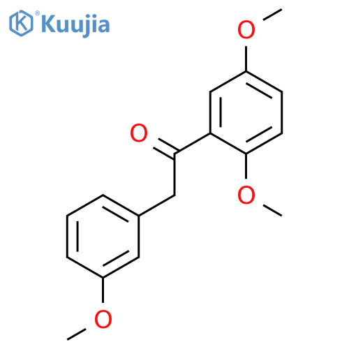 1-(2,5-DIMETHOXYPHENYL)-2-(3-METHOXYPHENYL)ETHANONE structure