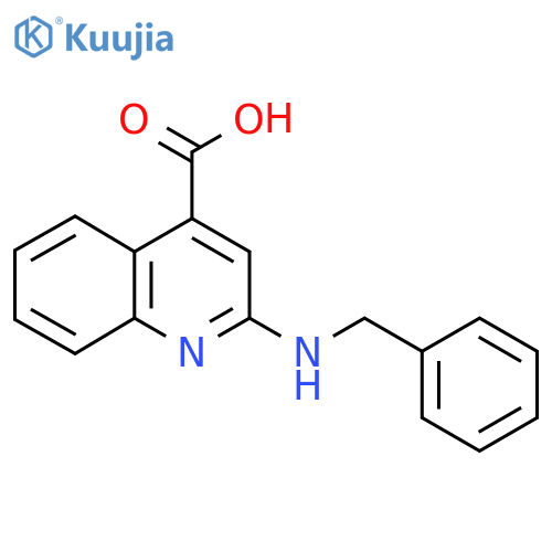 2-(Benzylamino)quinoline-4-carboxylic acid structure