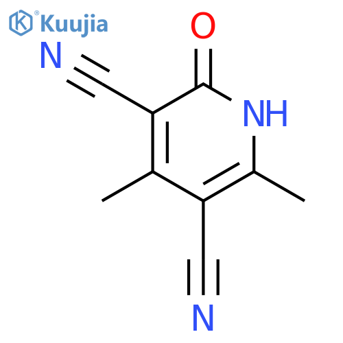 3,5-Pyridinedicarbonitrile, 1,2-dihydro-4,6-dimethyl-2-oxo- structure