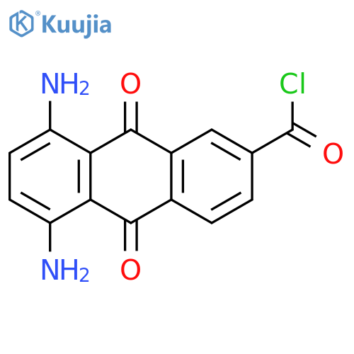 2-Anthracenecarbonyl chloride, 5,8-diamino-9,10-dihydro-9,10-dioxo- structure
