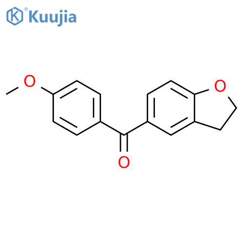 5-(4-methoxybenzoyl)-2,3-dihydro-1-benzofuran structure