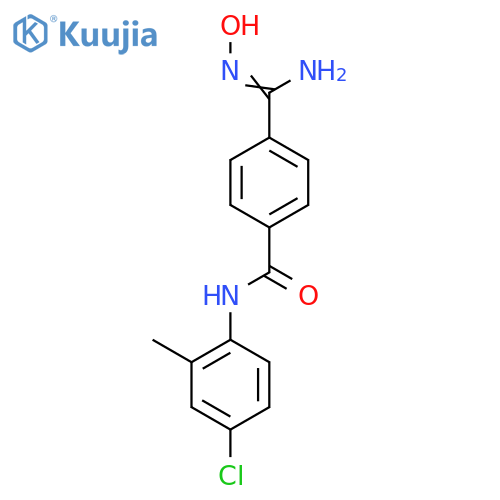 N-(4-Chloro-2-methylphenyl)-4-(N'-hydroxycarbamimidoyl)benzamide structure