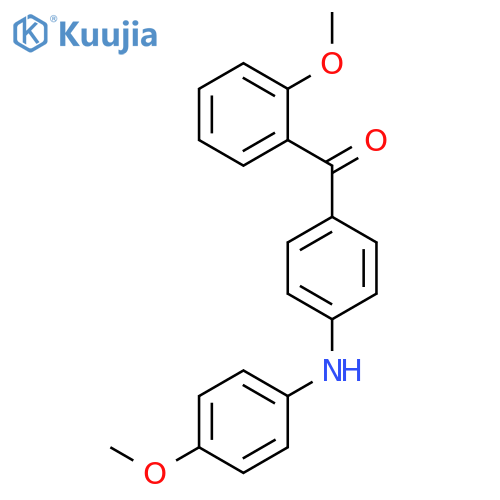 Methanone, (2-methoxyphenyl)[4-[(4-methoxyphenyl)amino]phenyl]- structure