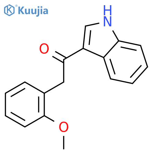 1-(1H-Indol-3-yl)-2-(2-methoxyphenyl)ethanone structure