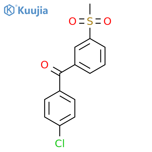 (4-Chlorophenyl)(3-methanesulfonylphenyl)methanone structure