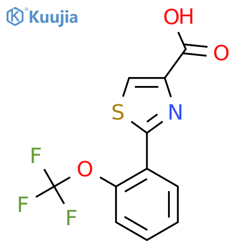 2-(2-(Trifluoromethoxy)phenyl)thiazole-4-carboxylic acid structure