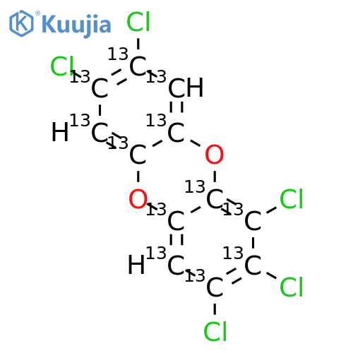 1,2,3,7,8-Pentachloro13C12dibenzo-p-dioxin structure