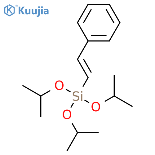 Silane, tris(1-methylethoxy)(2-phenylethenyl)- structure
