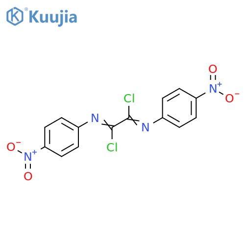 Ethanediimidoyl dichloride, bis(4-nitrophenyl)- (9CI) structure