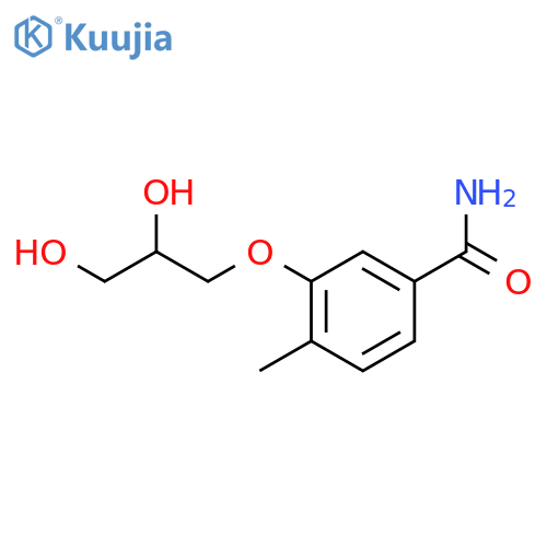 Benzamide, 3-(2,3-dihydroxypropoxy)-4-methyl- structure