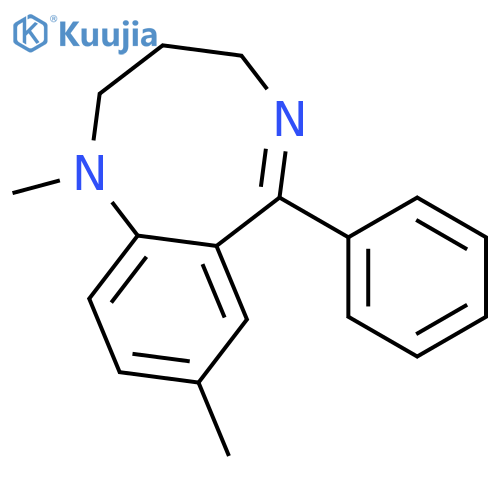 1,5-Benzodiazocine, 1,2,3,4-tetrahydro-1,8-dimethyl-6-phenyl- structure