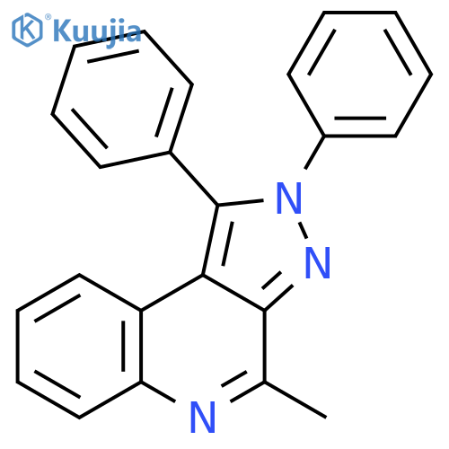 2H-Pyrazolo[3,4-c]quinoline, 4-methyl-1,2-diphenyl- structure