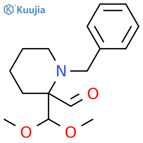 2-Piperidinecarboxaldehyde, 2-(dimethoxymethyl)-1-(phenylmethyl)- structure
