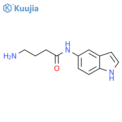 Butanamide, 4-amino-N-1H-indol-5-yl- structure