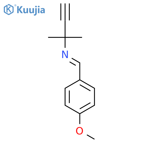 3-Butyn-2-amine, N-[(4-methoxyphenyl)methylene]-2-methyl- structure