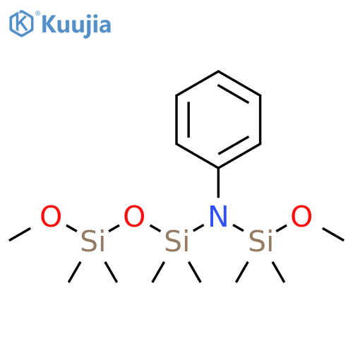 Disiloxanamine, 3-methoxy-N-(methoxydimethylsilyl)-1,1,3,3-tetramethyl-N-phenyl- (9CI) structure