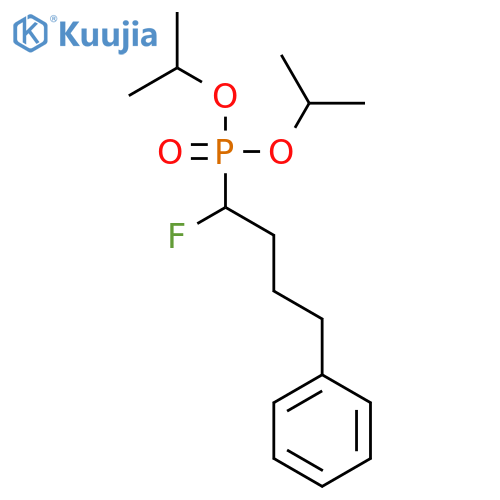 Phosphonic acid, (1-fluoro-4-phenylbutyl)-, bis(1-methylethyl) ester structure