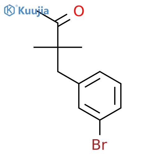 2-Butanone, 4-(3-bromophenyl)-3,3-dimethyl- structure