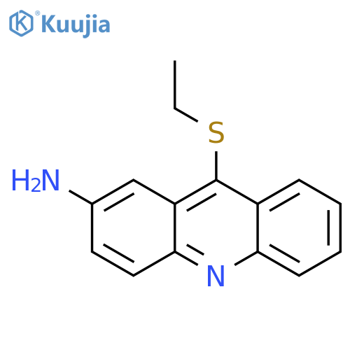 2-Acridinamine,9-(ethylthio)- structure