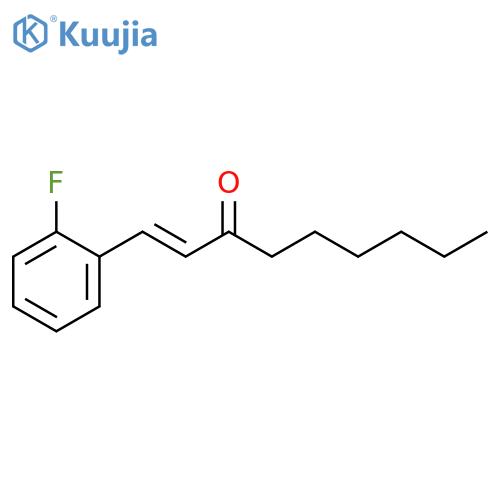1-Nonen-3-one, 1-(2-fluorophenyl)-, (E)- structure